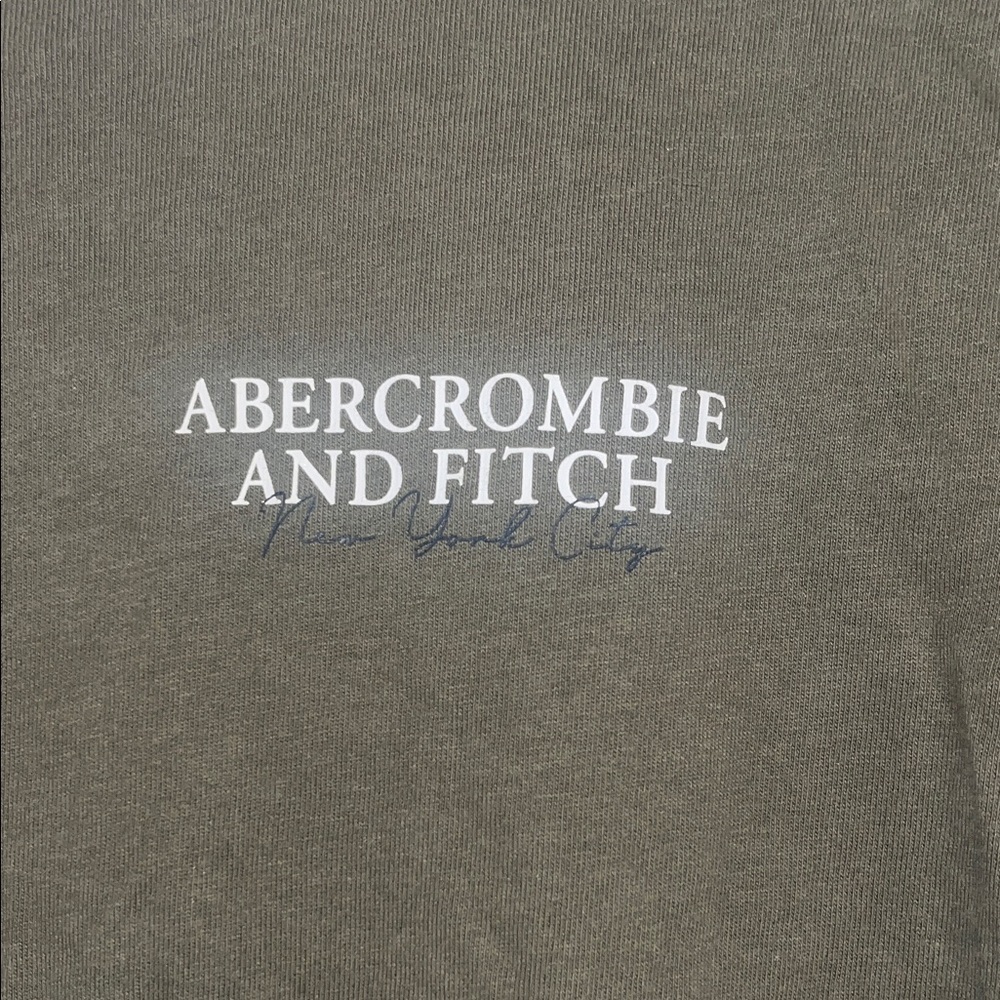 Abercrombie & Fitch Men’s Size Small Green NYC Soft Tee 100% Cotton - Picture 4 of 7